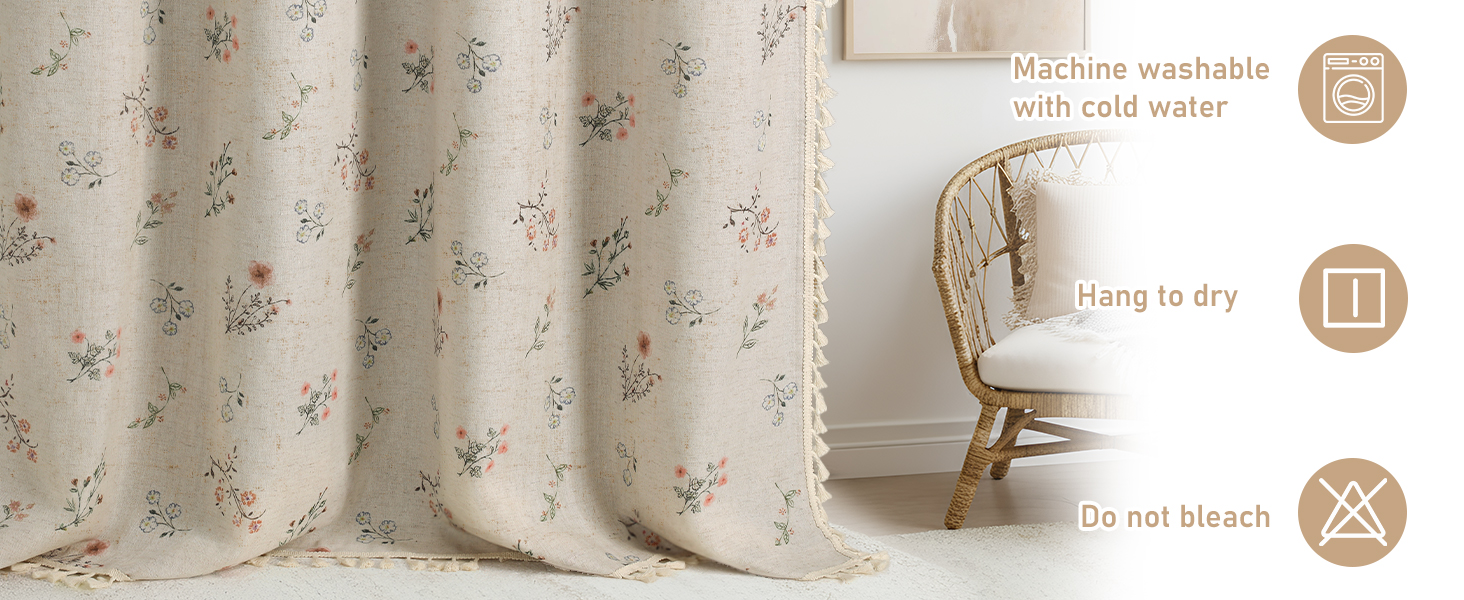 Floral Blackout Curtains