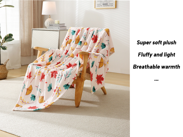 Autumn Leaves Throw Blanket
