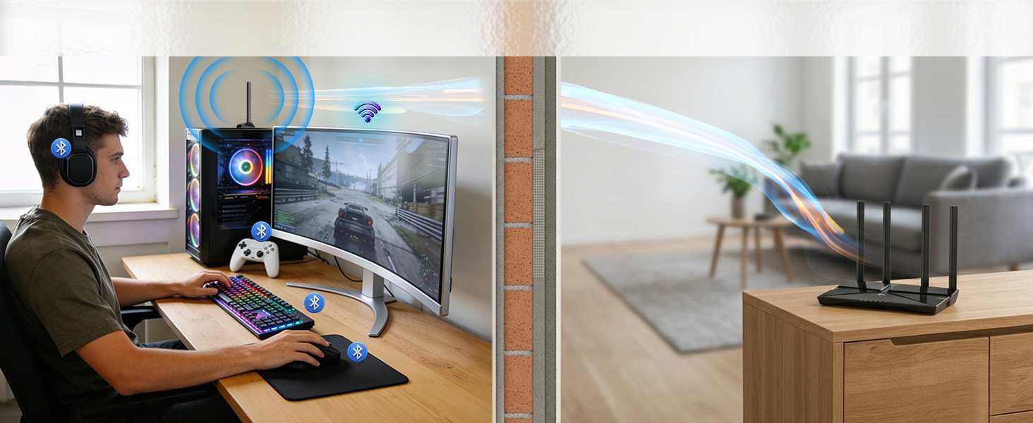 pc wifi 7 antenna for pcie bluetooth card