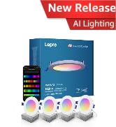 Lepro R2 AI Smart LED Recessed Lighting 6 Inch with Mood Recognition, 2.4Ghz WiFi RGBCW Downlight...