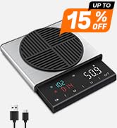 TIPRE Coffee Scale with Timer, 0.1g High Precision Espresso Scale, Pour Over Coffee Weight Scale ...