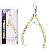 Gellen Cuticle Nippers 1/2 Jaw, Professional Cuticle Trimmer with Double Spring Sharp Blades Cuti...