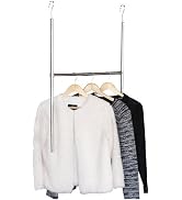 DecoBrothers Adjustable Hanging Closet Rod, Chrome
