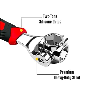 universal sockets wrench tools adjustable multi function wrenches 6 12 point spanner tool