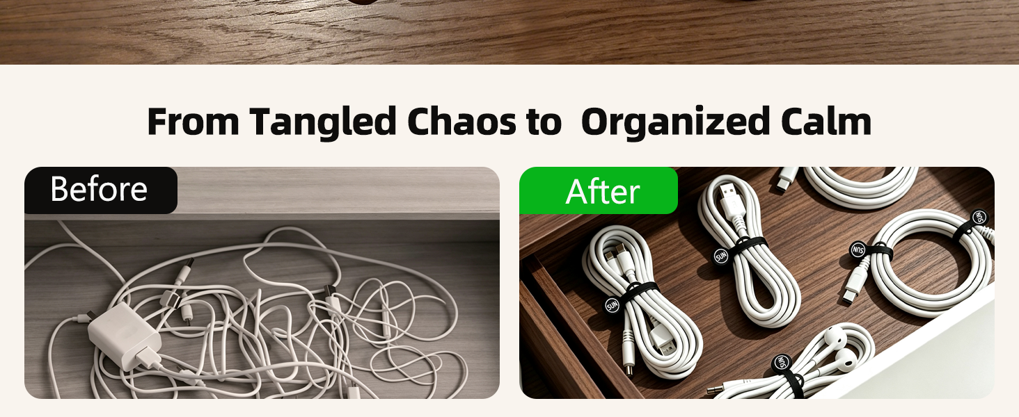 MAGNETIC CABLE CLIPS ORGANIZERS