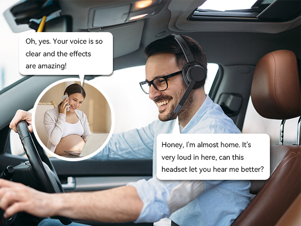 Wireless headset with microphone