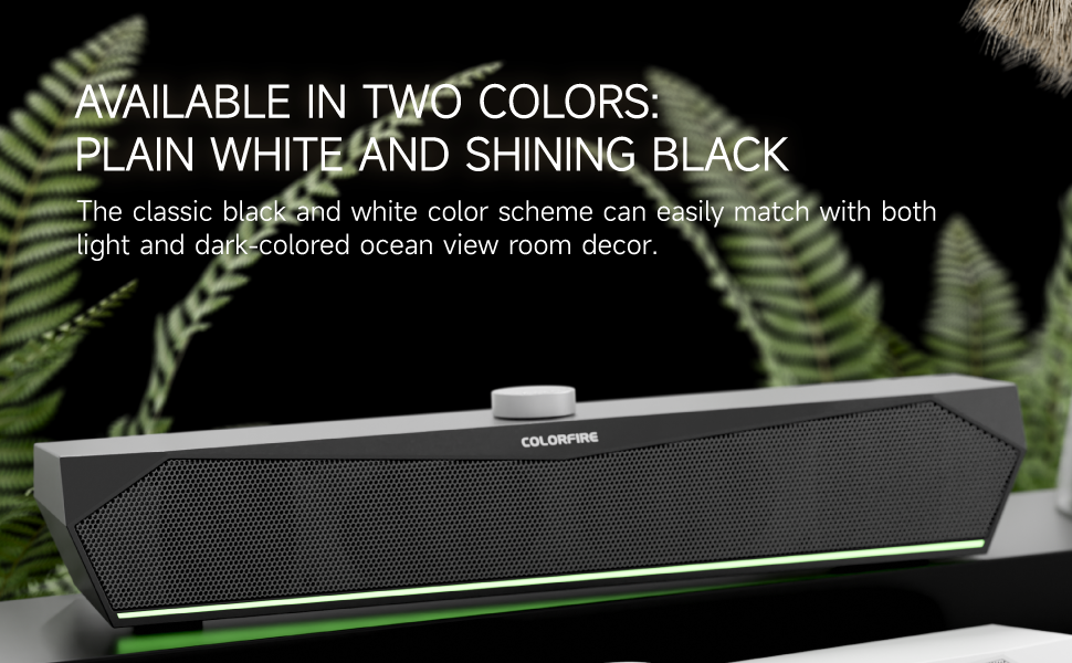 Available in two colors: plain white and shining black