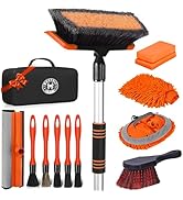 Stemni 62'' Car Wash Brush with Long Handle, Complete Car Wash Kit, Scratch-Free Car Cleaning Bru...