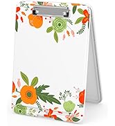 Rimilak Plastic Cute Clipboard with Storage, Open Nursing Clipboard Foldable Storage, Cute Clipbo...