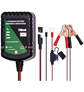 12 Volt Battery Charger 750mA Automatic Battery maintainer trickle Battery Charger Smart Float Ch...