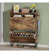 Maiproo Shoe Storage Cabinet with 2 Flip Drawers Slim Shoe Cabinet for Entryway Freestanding Shoe...