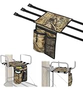 whumsdog Tree Stand Seat Replacement with 3 Storage Pockets for Hunting | Camo Treestand Seat Rep...