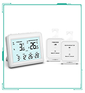 Digital Refrigerator Thermometer, Wireless Fridge and Freezer Thermometer