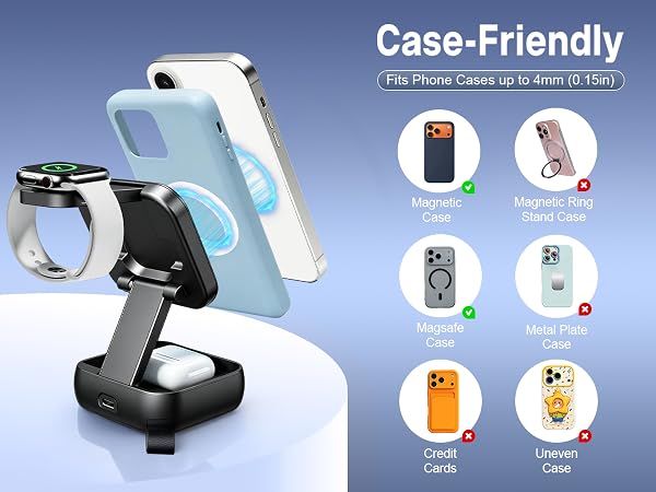 3 in 1 charging station wireless charging station iphone wireless charger iphone watch charger 
