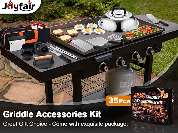 griddle accessories kit for blackstone b flattop spatula smash burger press 35Pcs basting cover