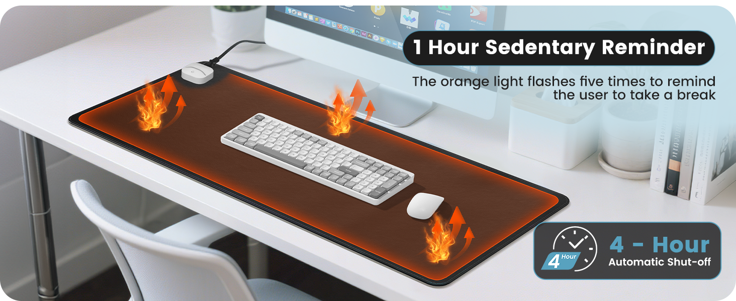 Heated Desk Pad, Heated Mouse Pad – Desk Mat