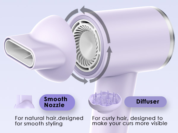 negative ionic hair dryer high speed fast drying travel hairdryer compact professional blow dryer