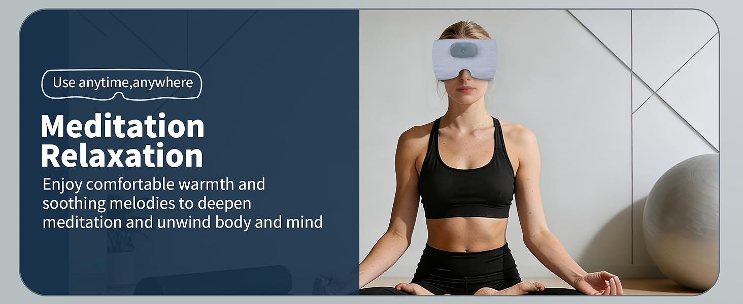 heated sleep mask with bluetooth headphones
