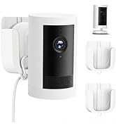 No Drill Wall Mount for Ring Outdoor Cam Plus, Adhesive Indoor Camera Mount with Strong Tape and ...