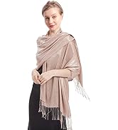 RonFoxi Sparkly Metallic Shawls and Wraps,Women's Glitter Pashmina Shawl Scarf forformal Evening ...