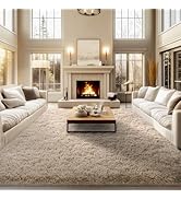 qulint Area Rugs 9x12 Living Room, Large Fluffy Rug for Bedroom, Soft Shag Rugs Shaggy Fuzzy Carp...