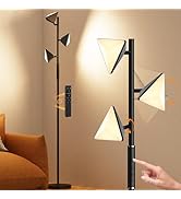 ROTTOGOON LED Tree Floor Lamp, 36W Dimmable Tall Standing Lamp with Remote &amp; Touch Control, 2700K...