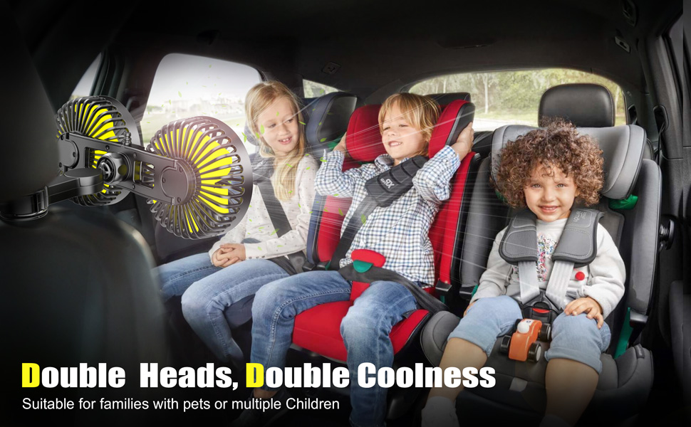 car seat fan car fans car fan for backseat car fan fans for car ventilador para carro