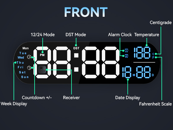 Digital Wall Clock
