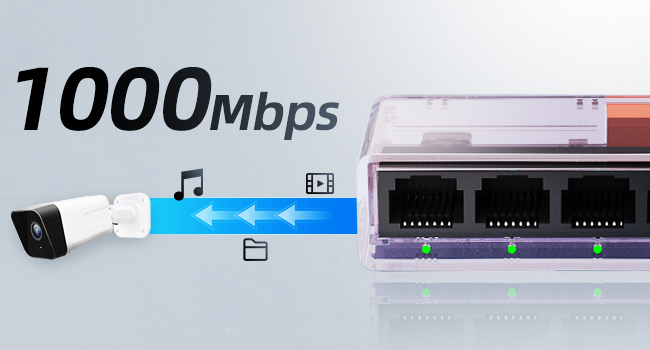 5-Port Gigabit Ethernet Switch with Type-C Powered