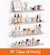14" Clear (4 Pack)