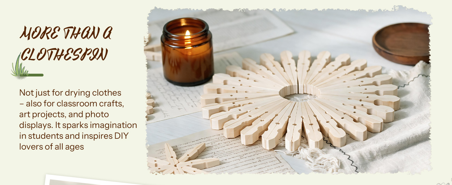 wooden clothespins