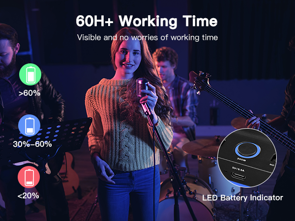 page turner visible indicator and long battery life