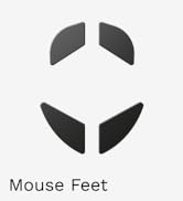 Glorious PC Gaming Mice Feet - Skates & Floats for Model O/O-(Minus)/O2 - Polished Ceramic Feet f...