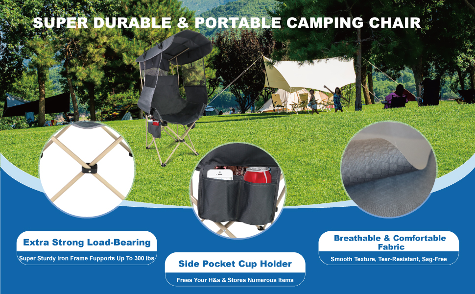 Super Durable &amp;amp; Portable Camping Chair