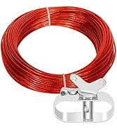 164 FT Swimming Pool Cover Cable Ratchet Winch Above Ground Pool Cover Cable and Winch Kit,Pool C...