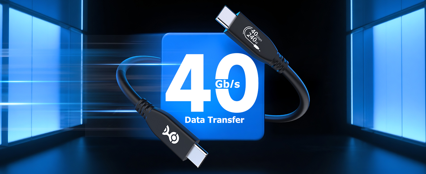 [USB-IF Certified] 40Gbps USB 4 Cable