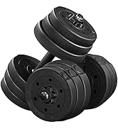 Yaheetech 44 LB Adjustable Dumbbell Weight Set Free Weight Set for Men & Women Home Gym Office Ex...