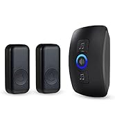 Wireless Doorbell, KERUI Waterproof Door Chime Kit Transmitting at 1000 Feet with 2 Buttons, 32 M...