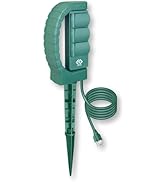 OSKOS Outdoor Power Stake, 3 Grounded Outlets with 180º Rotating Function and Safety Cover, 6FT C...