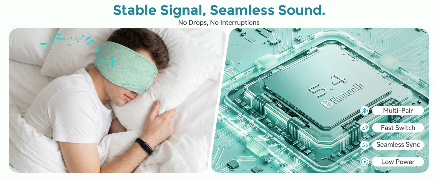 sleep mask with bluetooth headphones