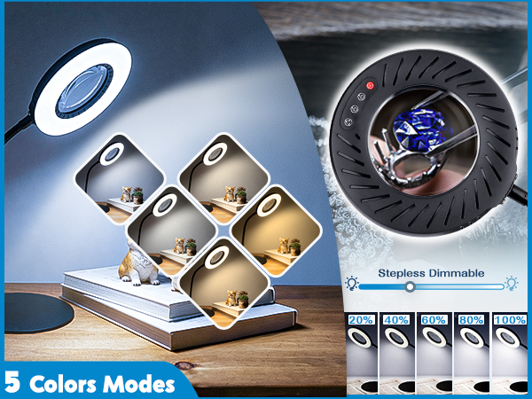 magnifying glass with light