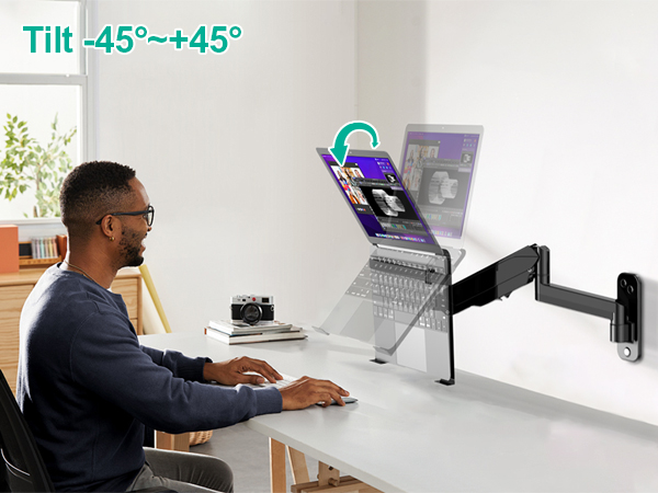 wall mount laptop holder