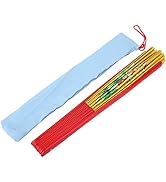 plplaaoo Tai Chi Fan, Traditional Chinese Bamboo Fan, Dance Fan, Large Folding Silk Hand Fan Hand...