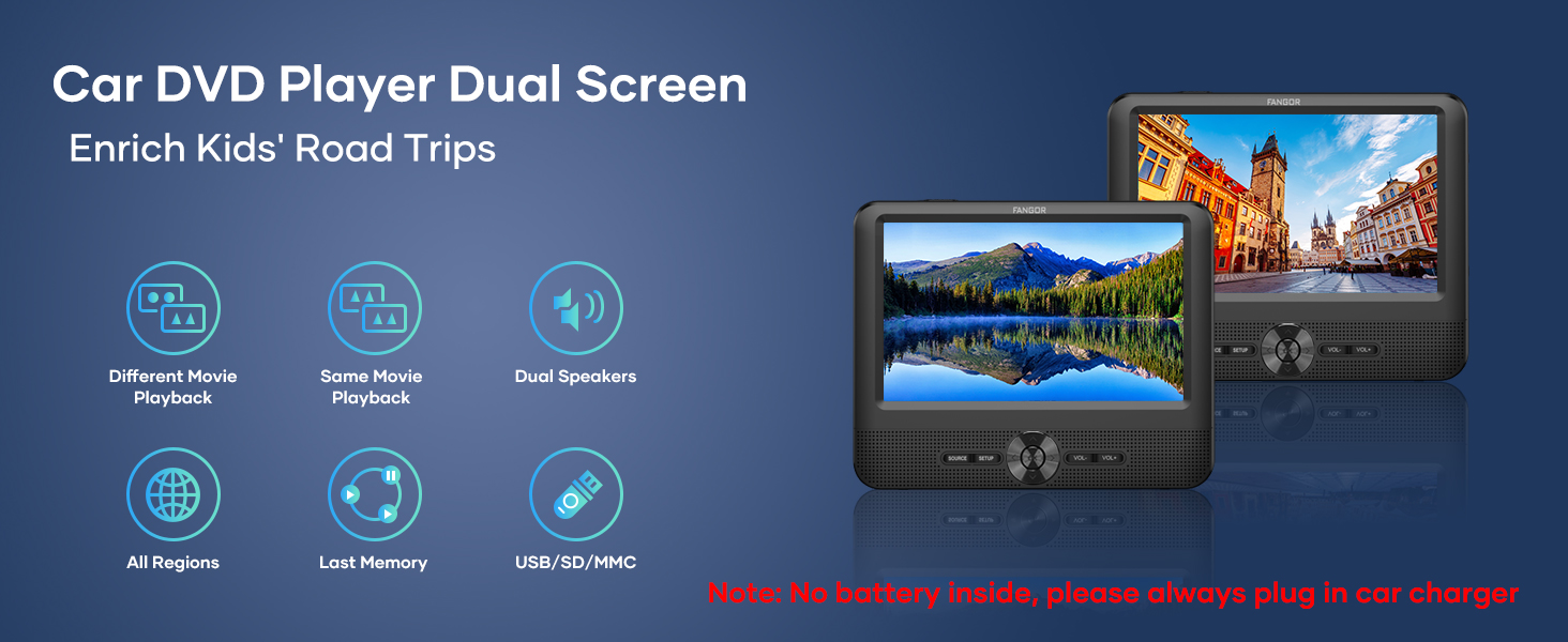 dual car dvd player