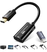 Guermok 4K60 DisplayPort &amp; HDMI to USB-C Adapter for AR Glasses &amp; Monitors | HDMI to USB-C Displa...