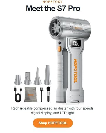 Hurry and buy our S7PRO compressed air duster!