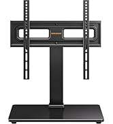Perlegear TV Stand Mount, Universal Swivel TV Stand for 32–60,65 Inch LCD/LED/OLED TVs up to 88 l...
