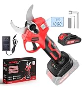 Electric Pruning Shears,1.4" Cutting Diameter Cordless Power Pruner with LCD Display, Brushless M...
