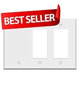 White Metal Outlet Cover, 3-Gang Standard Size, Blank And Decorator Switch Wall Plate, 4.50