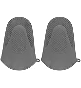 Oven Mitts, Mini Oven Mitts, Silicone Oven Mitts, 2PCS Mini Oven Gloves Silicone Heat Resistant C...